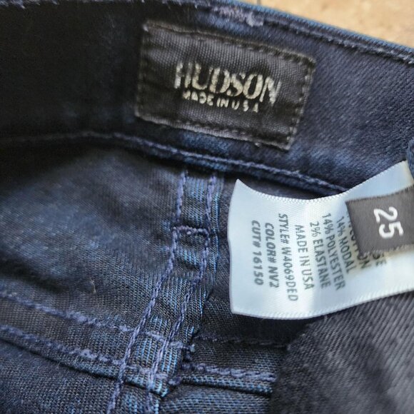 Hudson button-fly dark blue skinny jeans size 25 - Picture 3 of 8